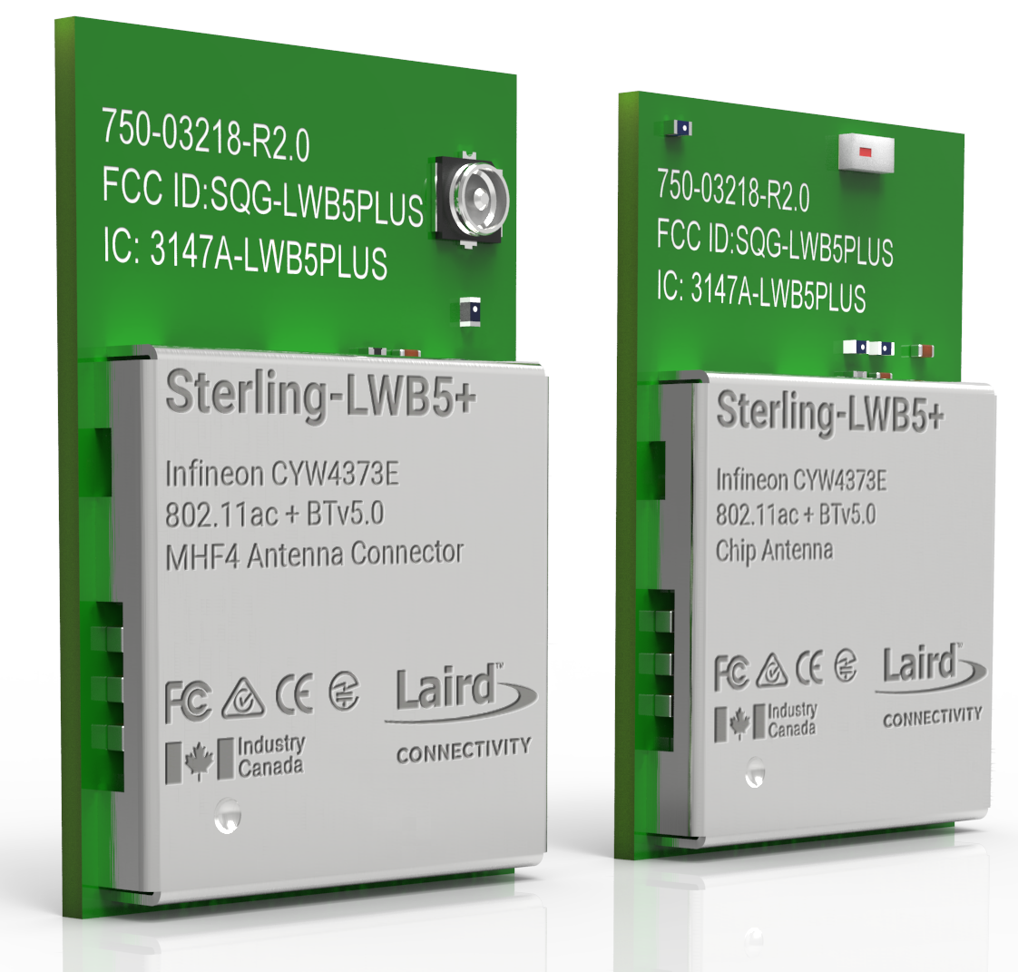 Sterling LWB5+ Wi-Fi® + Bluetooth® Modules