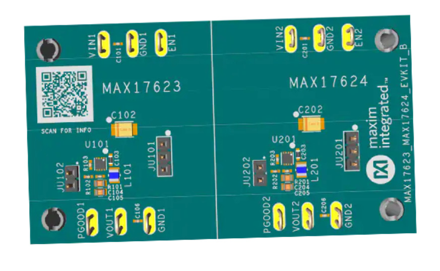 Maxim Integrated MAX17623/MAX17624 Evaluation Kits - Electronics-Lab.com