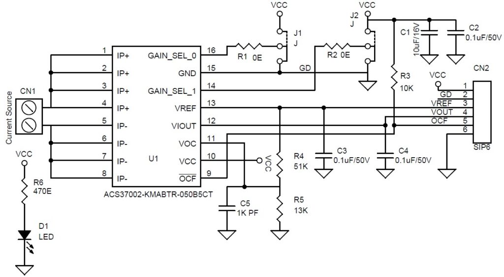High accuracy current sensor with 400khz bandwidth using acs37002