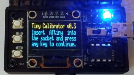 ATtiny84 OSC Calibrator and High Voltage Fuse Resetter