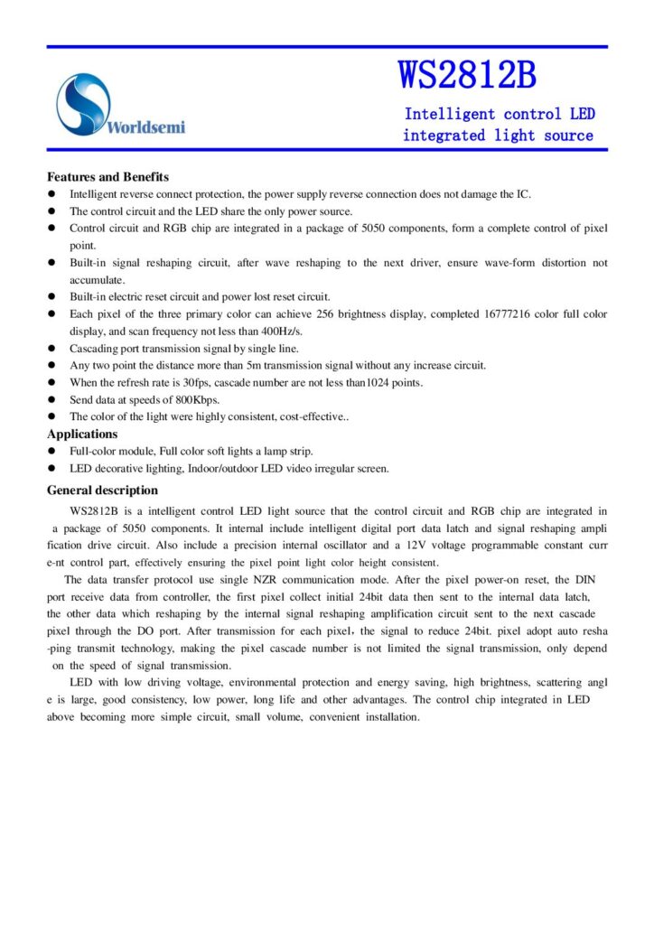 WS2812B - Electronics-Lab.com