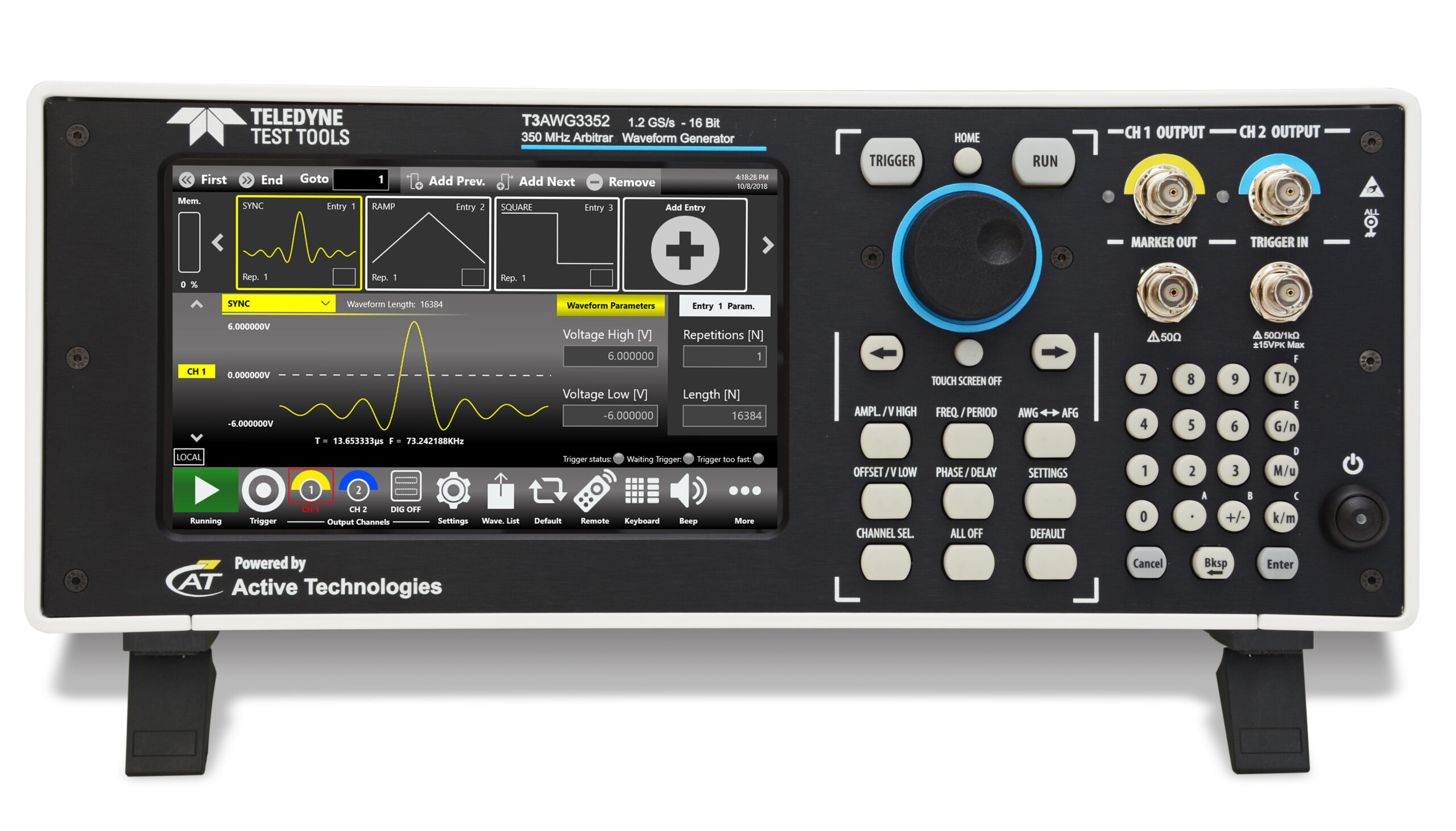 T3AWG3252 Multifunctional 16-bit Arbitrary/Function Generator With Innovative Architecture and Digital Pattern Generation