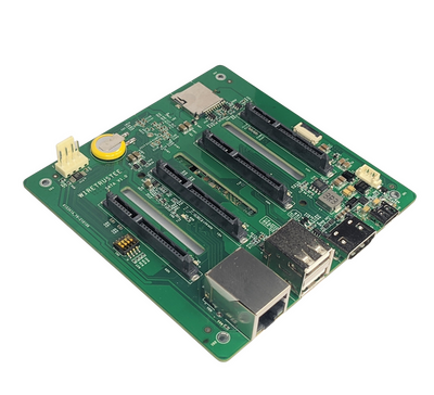 Wiretrustee designs a Four-port SATA Raspberry Pi CM4 carrier board for low-power NAS