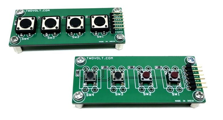 4 Tactile Switch Breakout Board