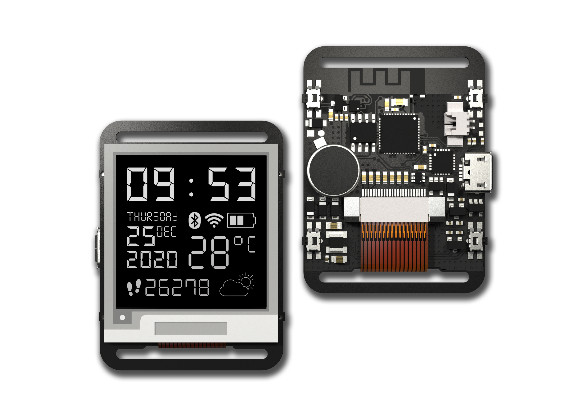 Watchy Pebble like SmartWatch with Bluetooth and WiFi 4