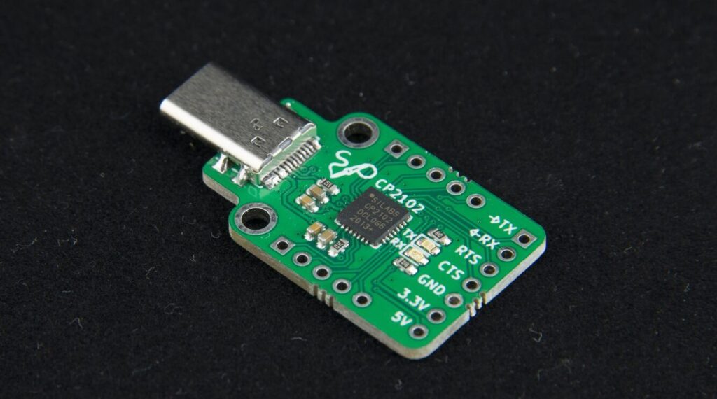 CP2102 USB to UART Breakout Board Features USB Type-C