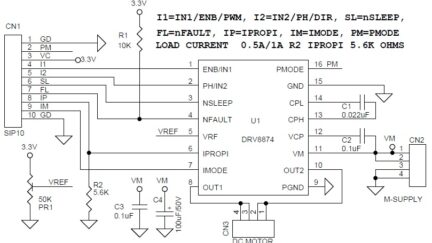 H-Bridge Motor Driver with Integrated Current Sense and Regulation using DRV8874