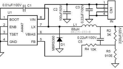 42V Input – 3.3V @ 2A Output High Voltage Step Down Regulator