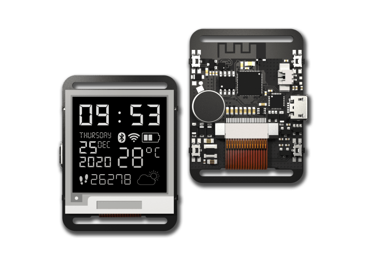 Watchy: Pebble-like SmartWatch with Bluetooth and WiFi 4 Connectivity Watchy: Pebble-like SmartWatch with Bluetooth and WiFi 4 Connectivity