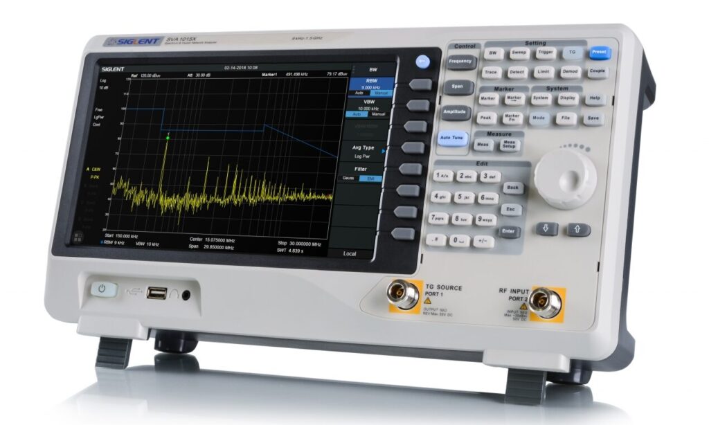 Siglent SVA1015X 9kHz – 1.5GHz Spectrum with Vector Network Analysis Siglent SVA1015X 9kHz – 1.5GHz Spectrum with Vector Network Analysis