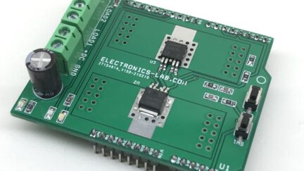 Two Channel Smart Low-Side Power Switch for Inductive, Resistive and Capacitive Loads – Arduino Shield