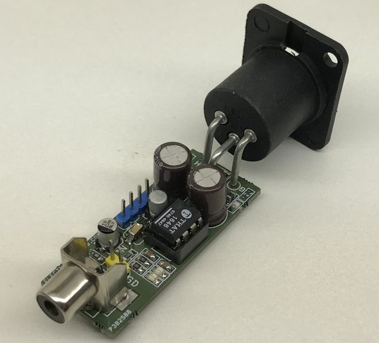 AudioBalanced Line Driver Unbalanced Audio to Balanced Audio