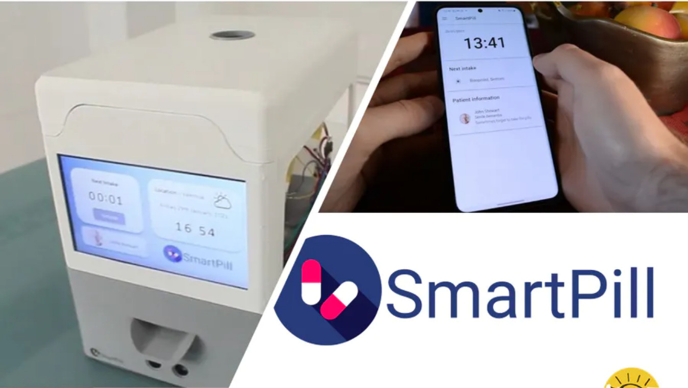 Automatic pill dispenser For The Elderly and Disabled persons. Automatic pill dispenser For The Elderly and Disabled persons.