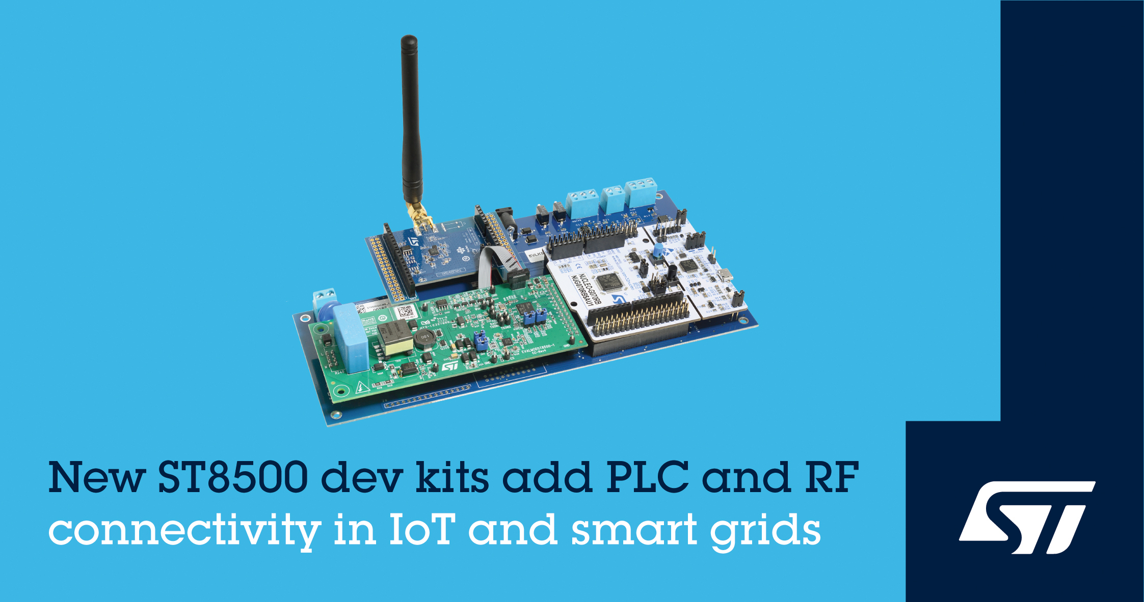 STMicroelectronics Evaluation Boards to Boost the G3-PLC Hybrid Connectivity into Smart Devices