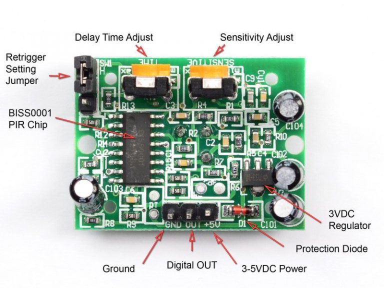 PIR Motion Sensor LED Ceiling Light - Arduino Compatible - Electronics ...