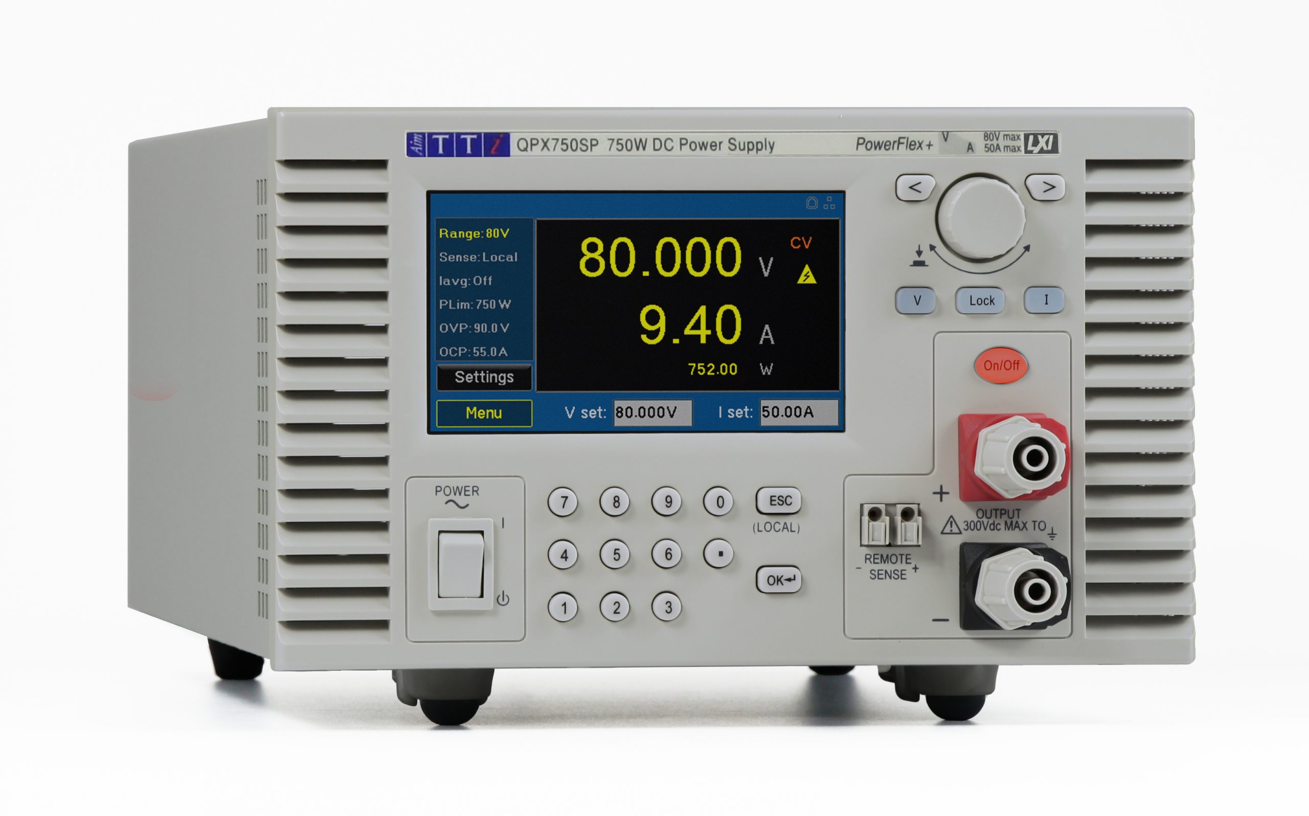 New Versatile AIM-TTi PowerFlex+ 750W DC Laboratory Power Supply New Versatile AIM-TTi PowerFlex+ 750W DC Laboratory Power Supply
