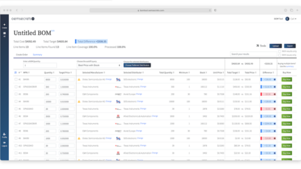 Free access to OEMsecrets BOM tool