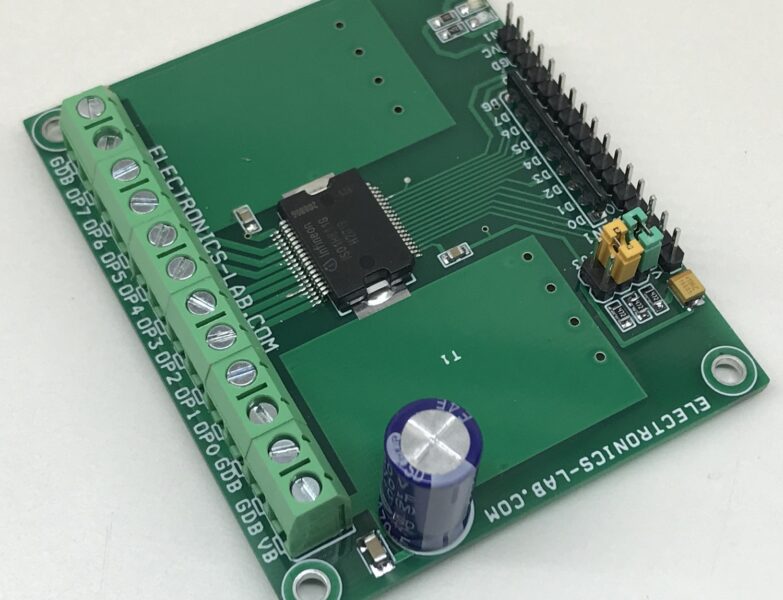 Galvanic Isolated 8 Channel High-Side Switch (0.6A per channel)