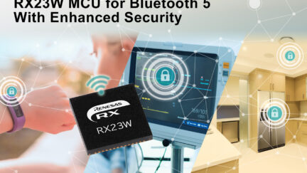 Renesas releases RX23W module with Bluetooth for system control and wireless communication on IoT devices