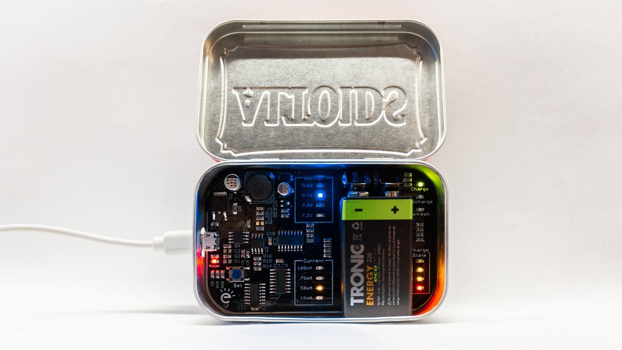 Altoids Tin Electronics Lab (everything out), This is a sma…