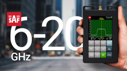 Ultra-portable Handheld Microwave Spectrum Analyzers Supporting 6 GHz – 20 GHz