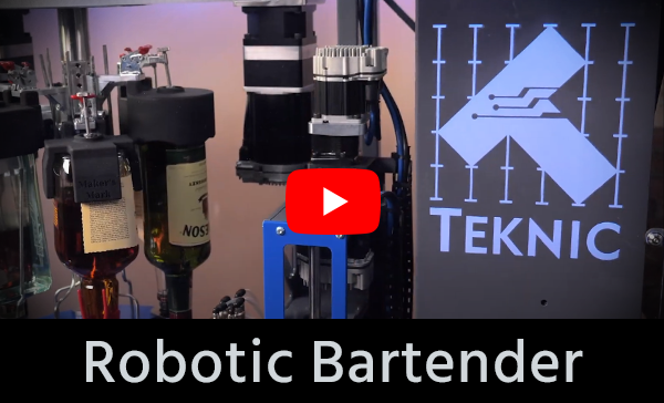 Robotic Bartender – What can a $99 Arduino-compatible controller and 6 BLDC servo motors do?