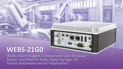 Portwell Releases a Small and Compact Fanless Embedded System with 8th Generation Intel® Core™ Processor