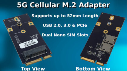 5G Cellular Modem M.2 Adapter for Mini-PCIe Slots on SBCs