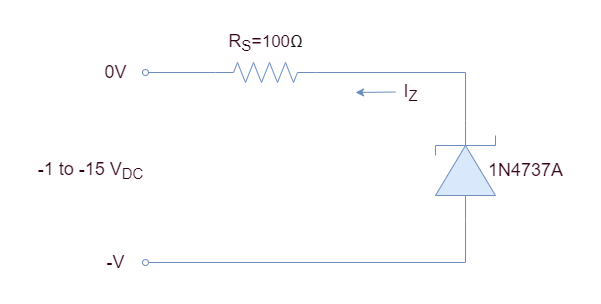 Reverse-biased Zener Diode