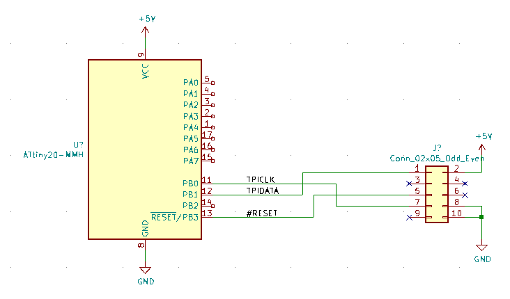 Programming TPI AVRs using USBASP Programmer