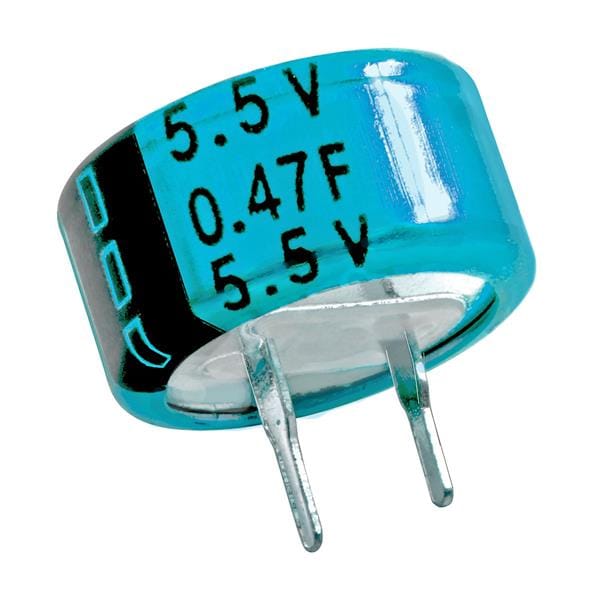New EDC Series Supercapacitors Offer Capacitance Values from 0.047 to 1.5 Farad