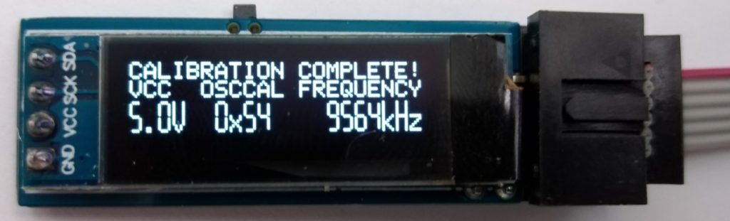 TinyICOC – AVR In-Circuit Oscillator Calibrator