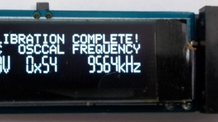 TinyICOC – AVR In-Circuit Oscillator Calibrator
