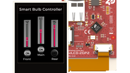 pixxiLCD-20P2 is a 2.0″, 176×220 pixel, slim Intelligent Display Module with embedded PIXXI-28 processor