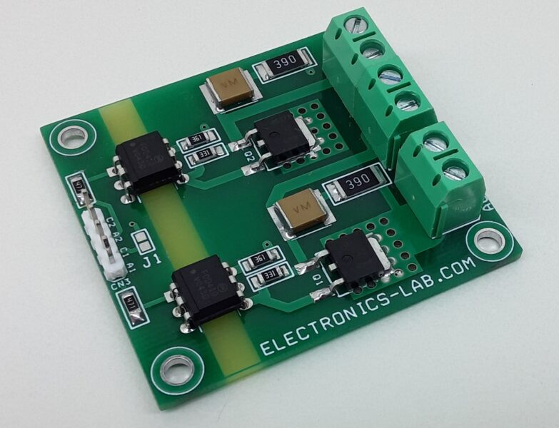 Low Profile 2 Channel Solid State Relay for AC Loads