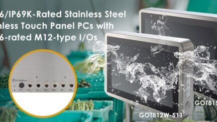 IP66/IP69K-Rated Stainless Steel Fanless Touch Panel PCs for Food Processing Industry