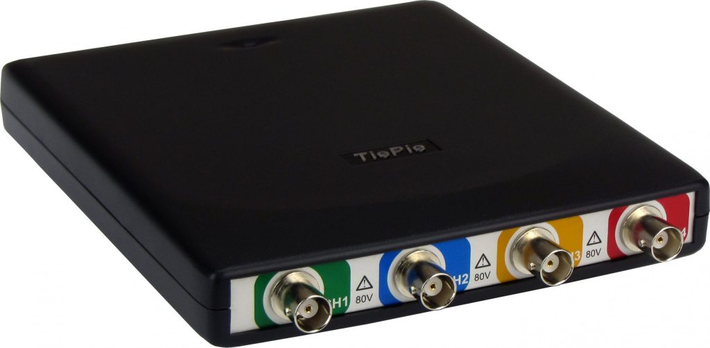 The new TiePie engineering Handyscope HS6 is 4 channel 1 GSa/s low noise USB 3.0 oscilloscope