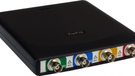 The new TiePie engineering Handyscope HS6 is 4 channel 1 GSa/s low noise USB 3.0 oscilloscope