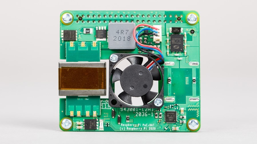 Latest Raspberry Pi PoE+ HAT