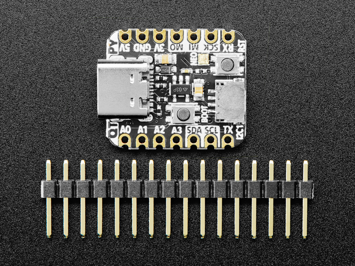 Top View Adafruit QT Py RP2040