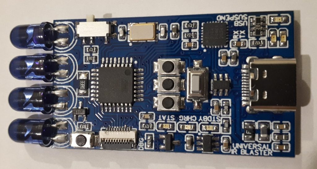 Arduino Compatible programmable universal IR blaster