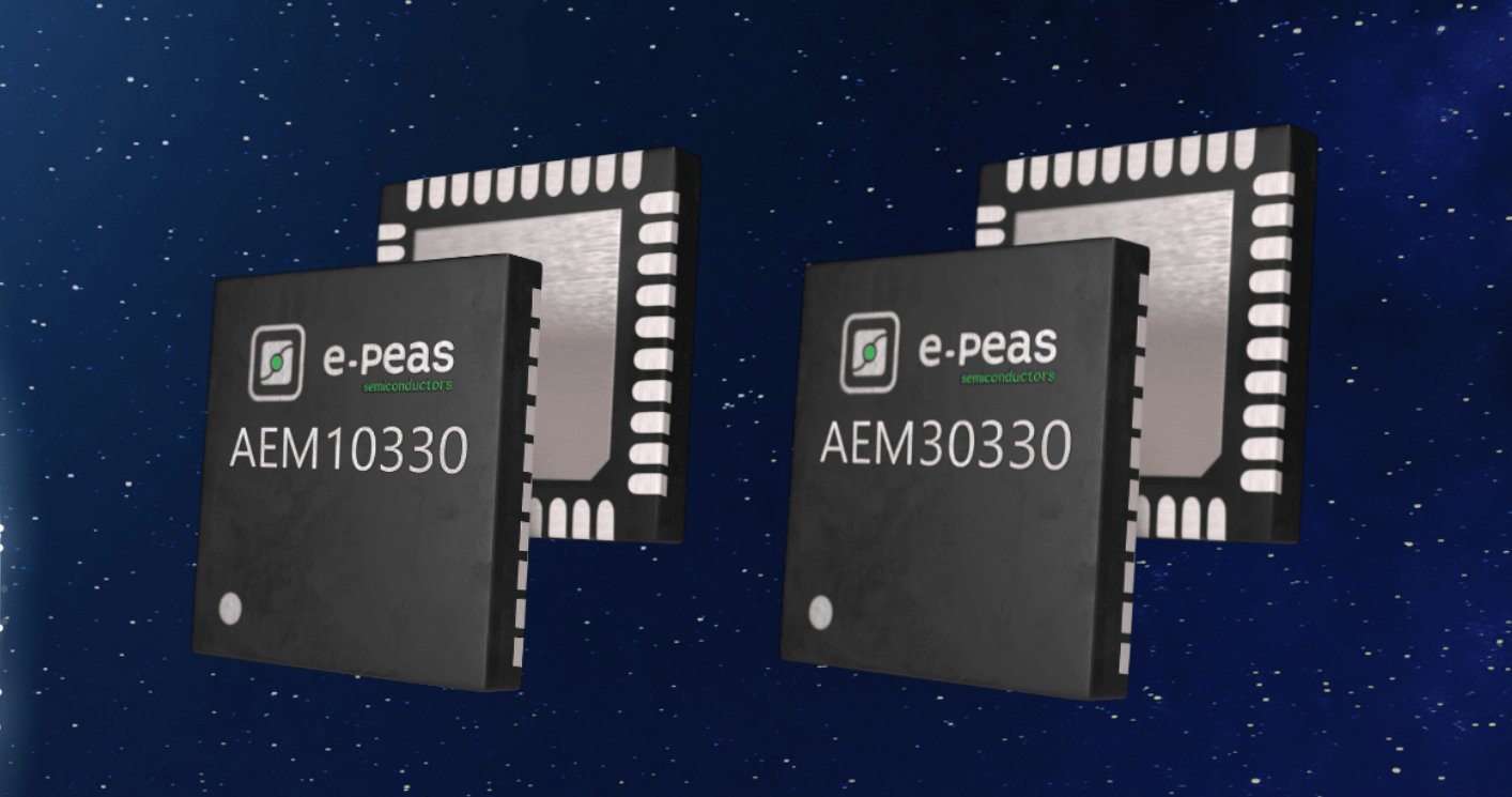 E-PEAS New Buck-Boost ICs enables Highly Efficient Energy Harvesting from Solar & Vibrational Sources
