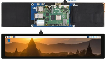 11.9″ IPS Capacitive Touchscreen (320 x 1480) is suitable for dashboards