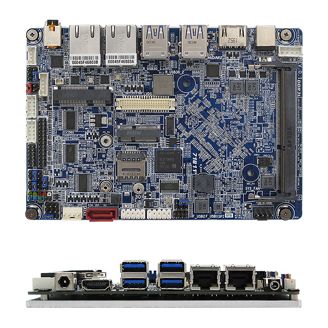 ECM-3455J: Micro Industrial motherboard based on Intel Celeron J3455