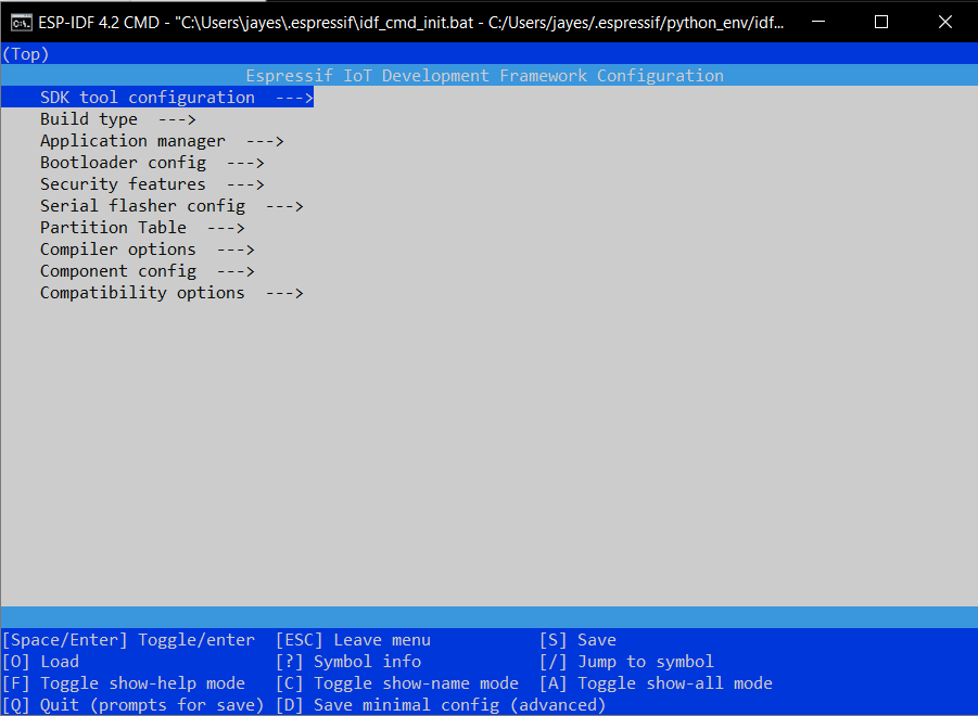 ESP-IDF Console