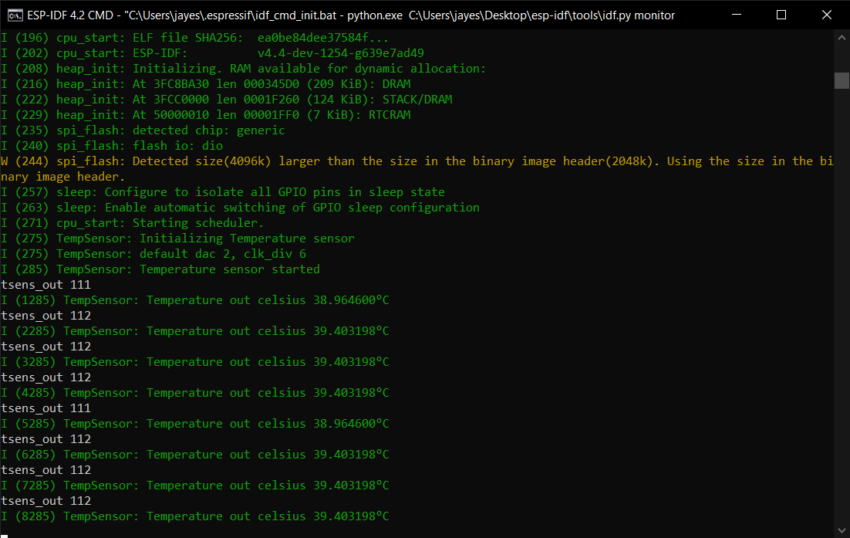 Temperature Sensing Tutorial With ESP32C3DevKITM1 Using ESPIDF