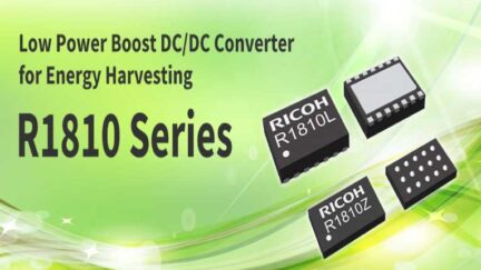 R1810 Boost DC/DC Converter is an energy harvesting solution