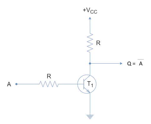 transistor not gate transistor not gate