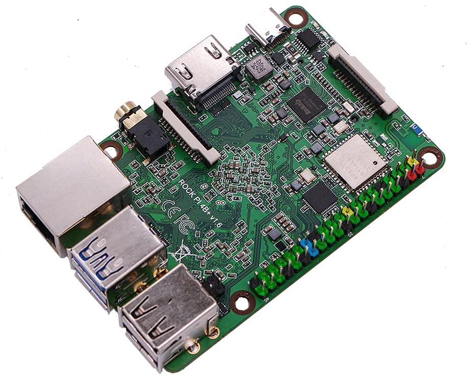 Rock Pi 4 Plus SBC Features Rockchip OP1 Processor and eMMC Storage with Twister OS Armbian