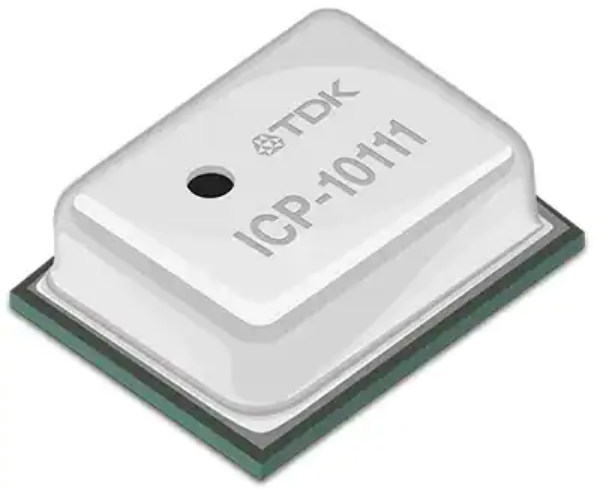 ICP-10111 Barometric Pressure Sensor consumes only 1.3 µA @ 1Hz ICP-10111 Barometric Pressure Sensor consumes only 1.3 µA @ 1Hz